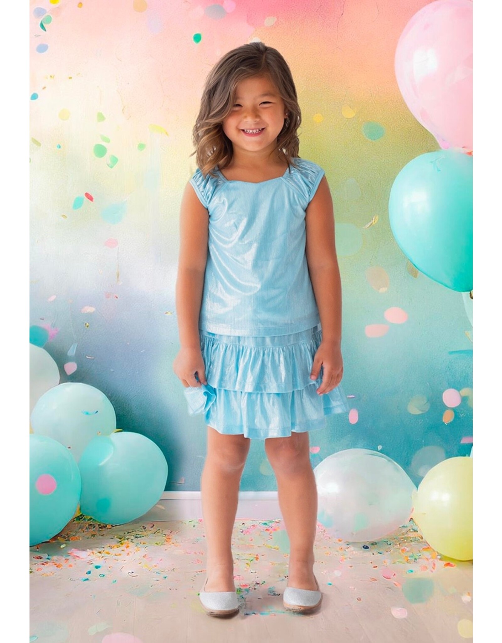 Isobella & Chloe Isobella & Chloe- Party Girl 2pc Blue Set