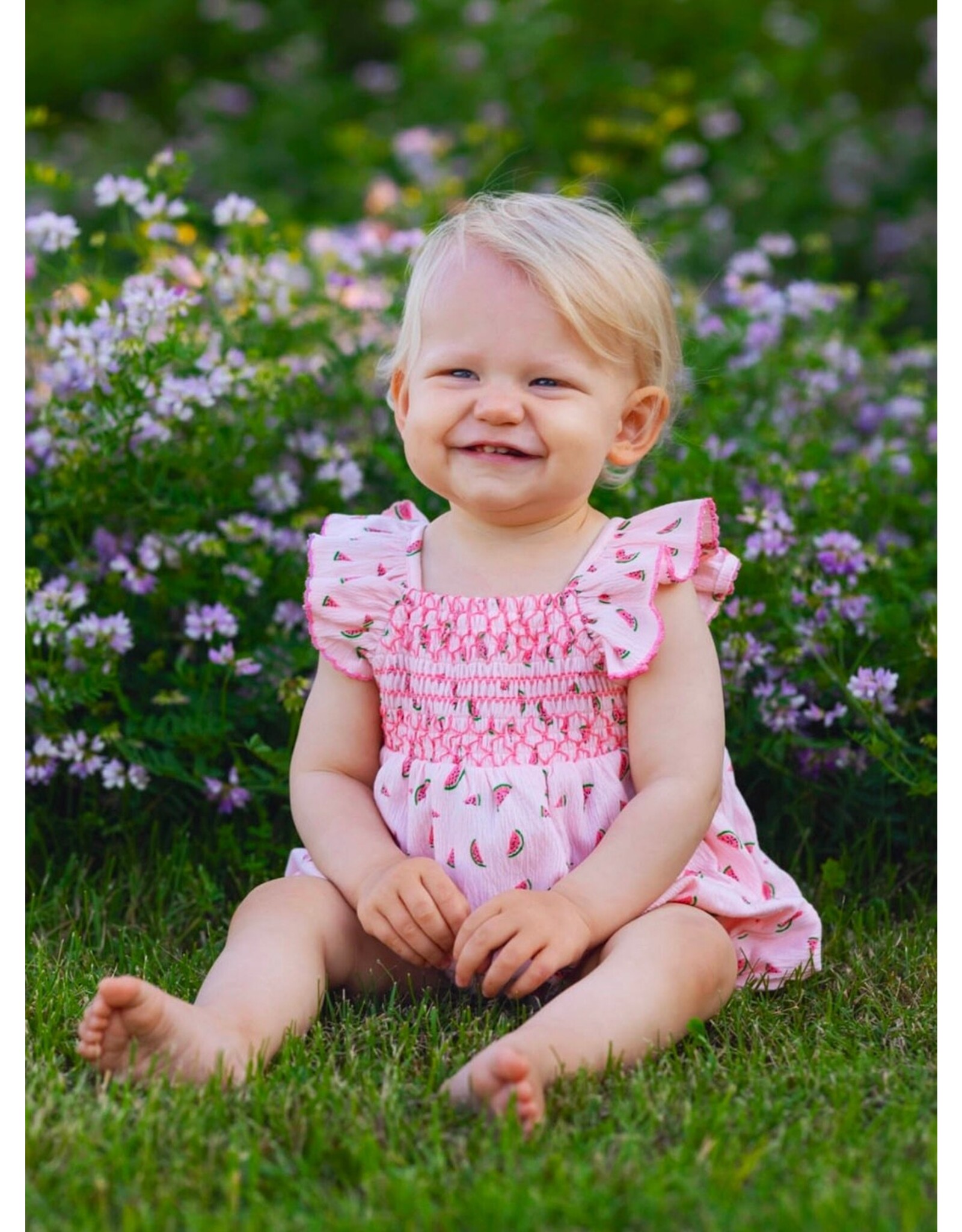 Mabel & Honey Mabel & Honey- Watermelon Sugar Romper