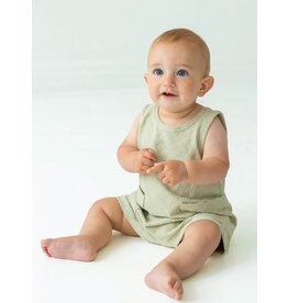 Mabel & Honey Mabel & Honey- Check It Out Green Romper