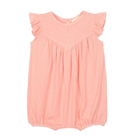 Mabel & Honey Mabel & Honey- Cheerful Chicks Pink Romper