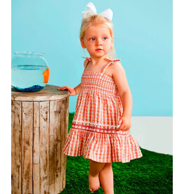 Mudpie Mud Pie- Check Smocked Dress