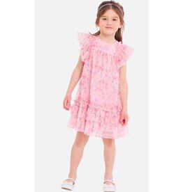 Bonnie  Jean Bonnie Jean- Thea Tiered Flutter Dress