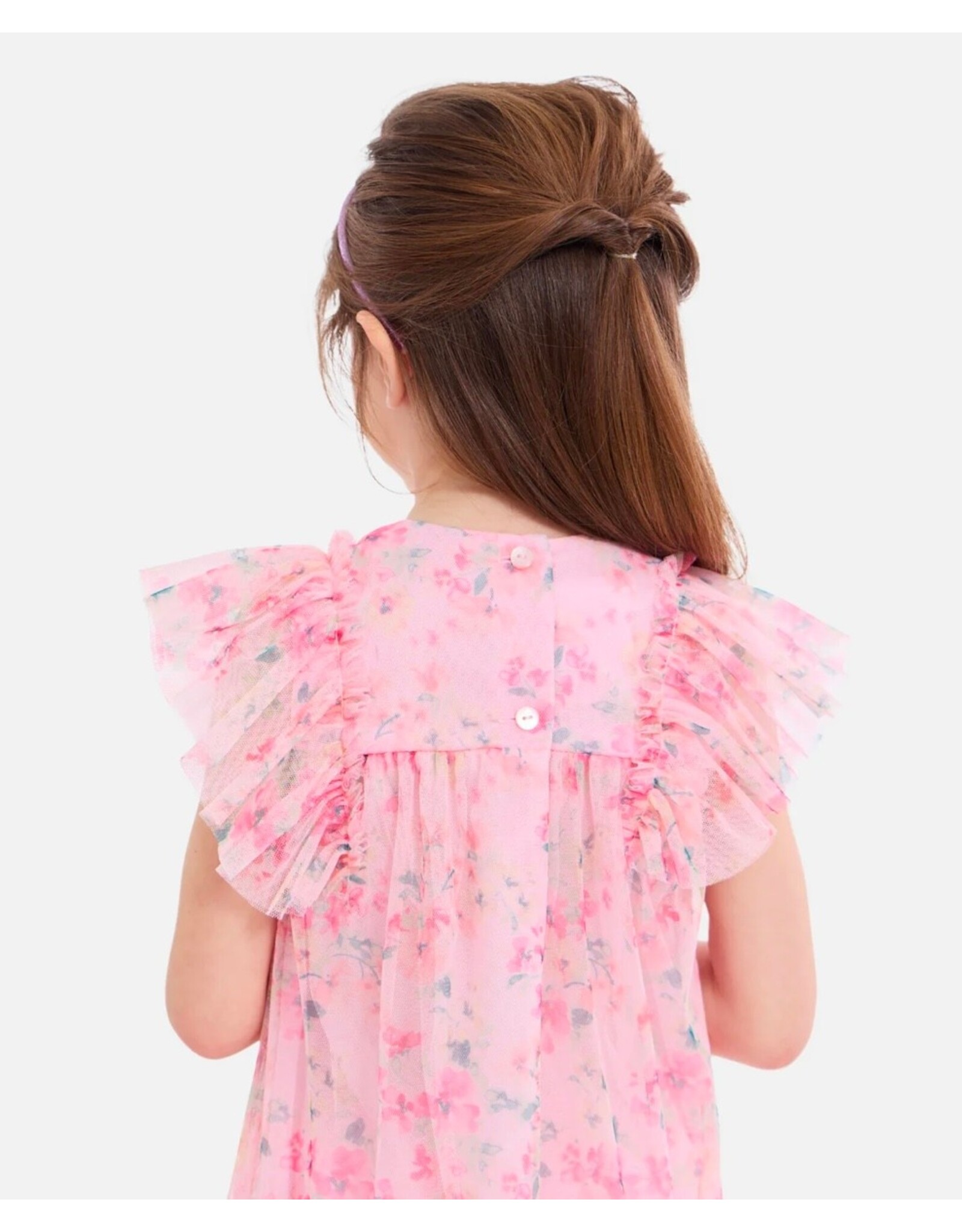 Bonnie  Jean Bonnie Jean- Thea Tiered Flutter Dress