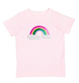 Sweet Wink- Rainbow Sequin Patch Ballet TShirt