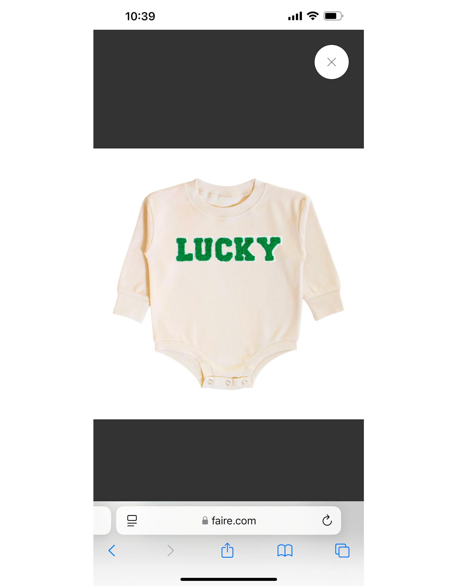 Sweet Wink- Lucky Varsity Patch St. Patrick's Day L/S Romper