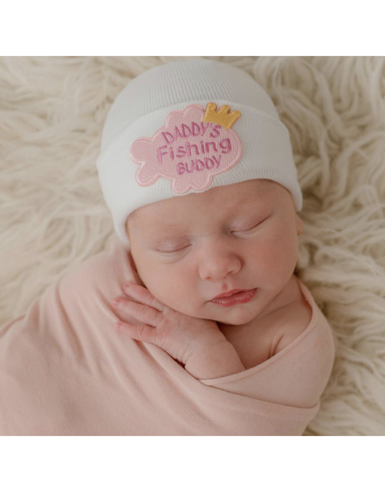 ILYBEAN Ilybean- Daddy's Fishing Buddy Girl Nursery Beanie