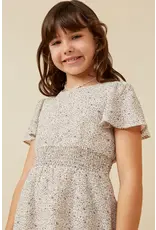 Hayden-  Ditsy Floral Short Sleeve Smock Waist Dress