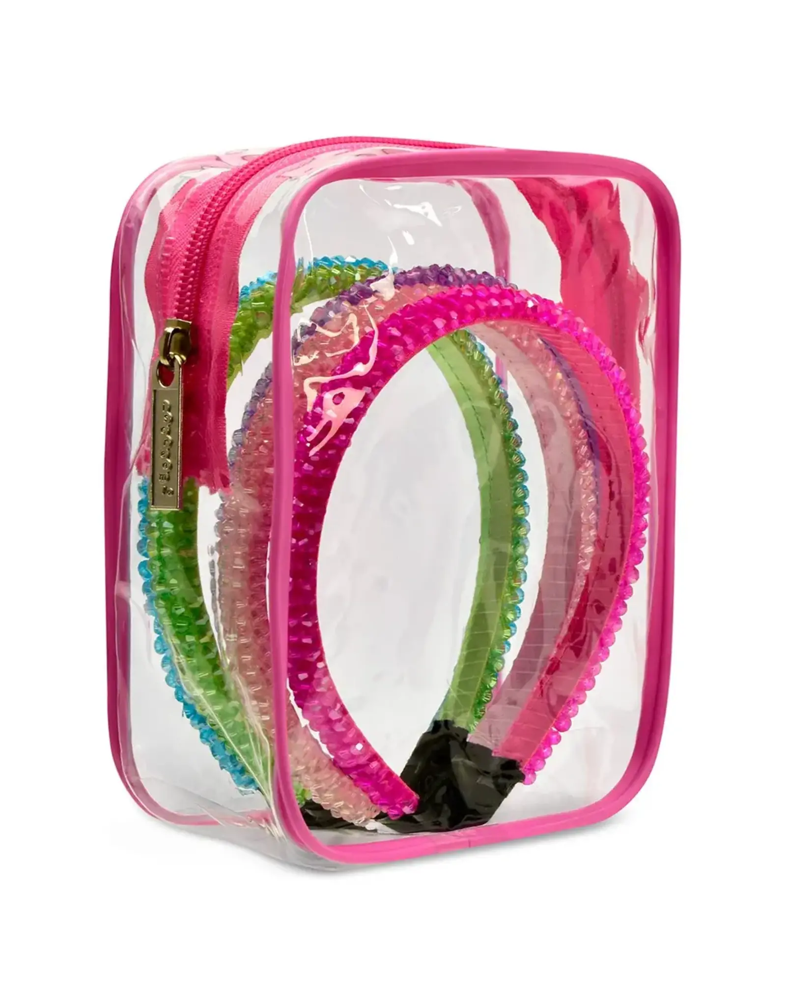 Iscream Iscream- 5 PK Rhinestone Headbands w/ Reusable Pouch