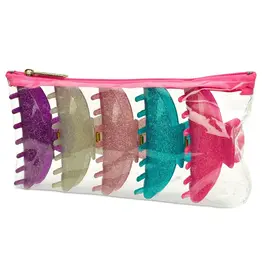 Iscream Iscream- 5 PK Glitter Clips w/ Reusable Pouch