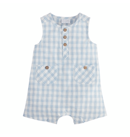 Mudpie Mud Pie-  Blue Gingham Shortall