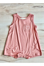 Beckett Bear Beckett & Bear- Hello Sunshine Salmon Romper