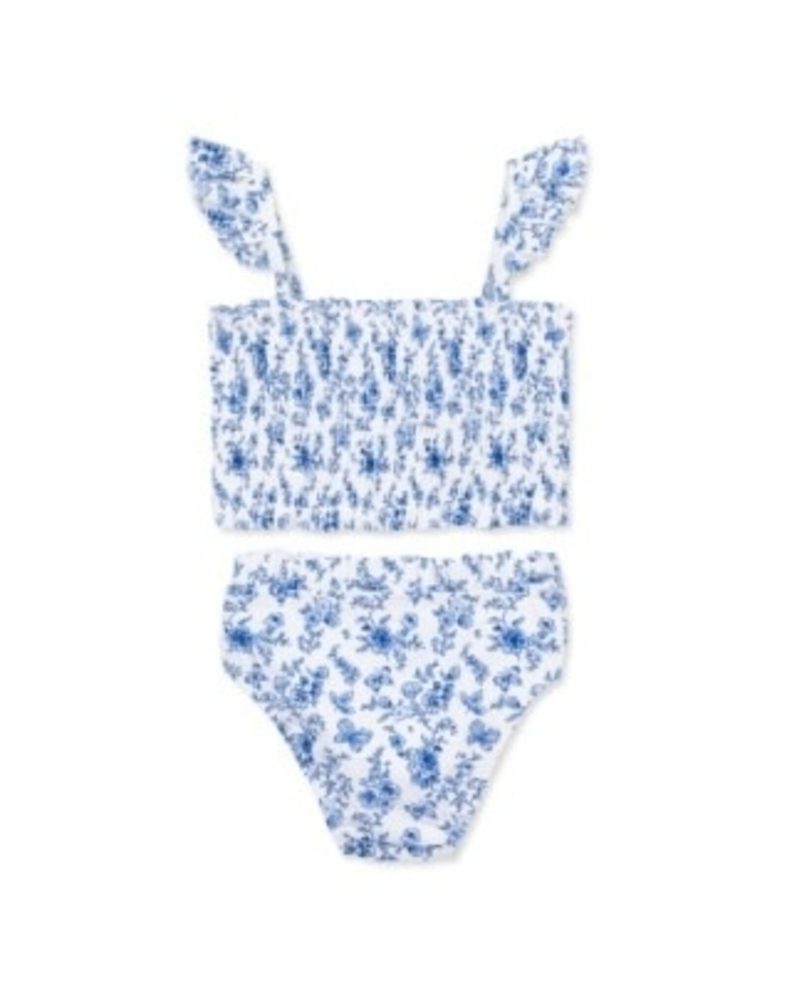 Little Me Little Me- Blue Floral 2PC Swimsuit