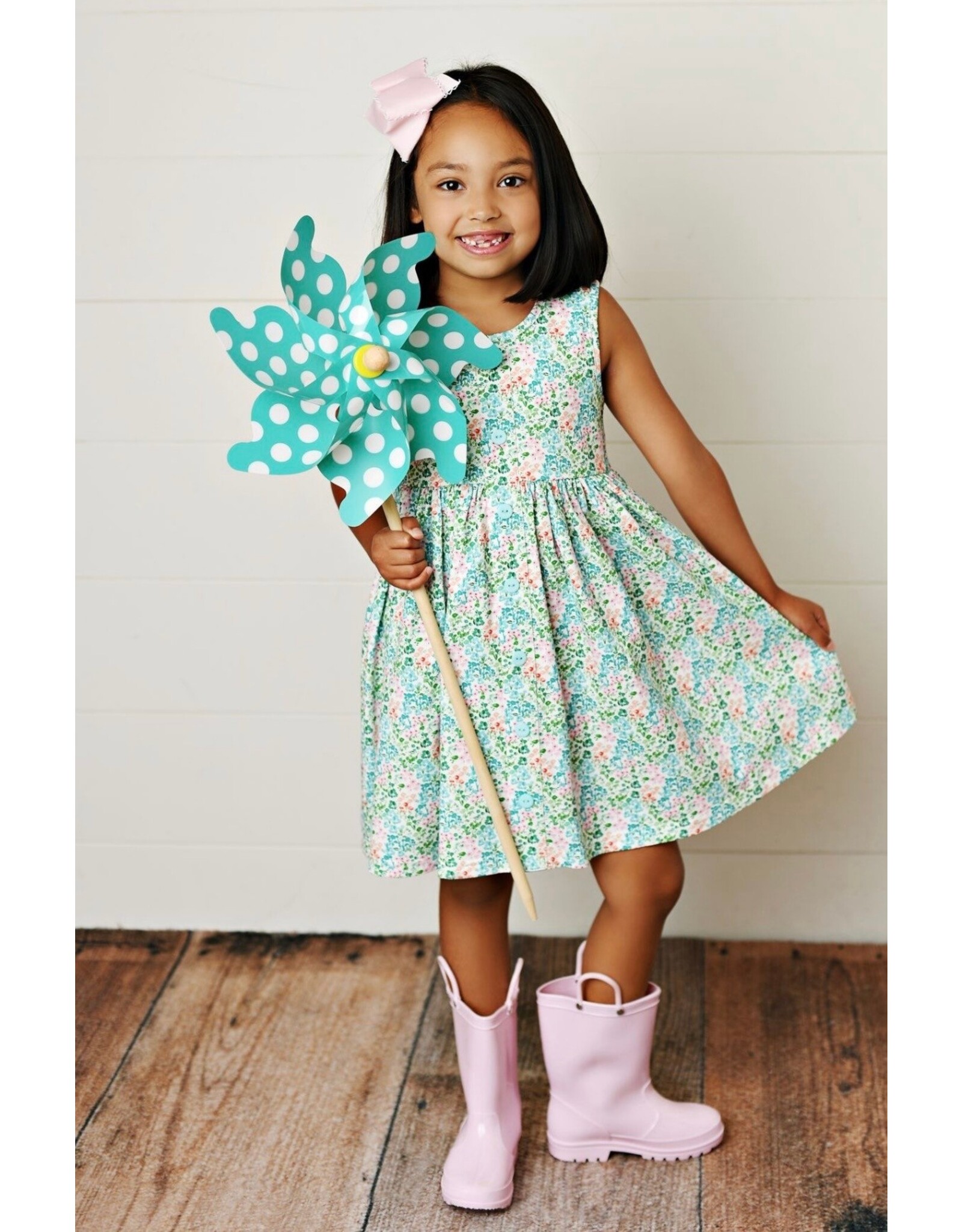Swoon Baby Swoon Baby- Sea Breeze Bloom Prim Dress
