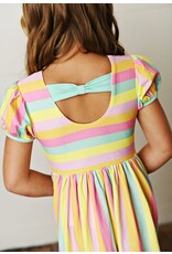 Swoon Baby Swoon Baby- Rainbow Stripes Pocket Dress