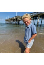 Me & Henry Me & Henry- Blue Gauze Newport Woven Shirt