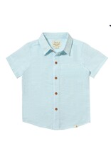 Me & Henry Me & Henry- Aqua Stripe Seersucker Newport Woven Shirt