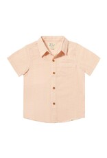 Me & Henry Me & Henry- Tangerine Stripe Seersucker Newport Woven Shirt