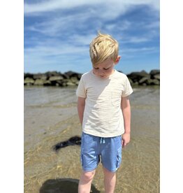 Me & Henry Me & Henry- Blue Pique Brian Cargo Shorts