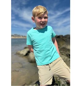 Me & Henry Me & Henry- Beige Pique Brian Cargo Shorts