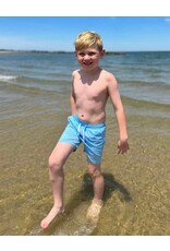 Me & Henry Me & Henry- Sky Blue Splash Swim Shorts
