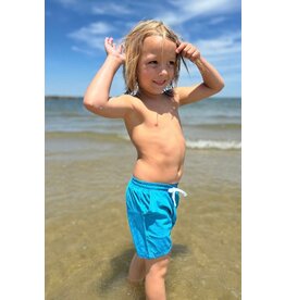 Me & Henry Me & Henry- Teal Splash Swim Shorts