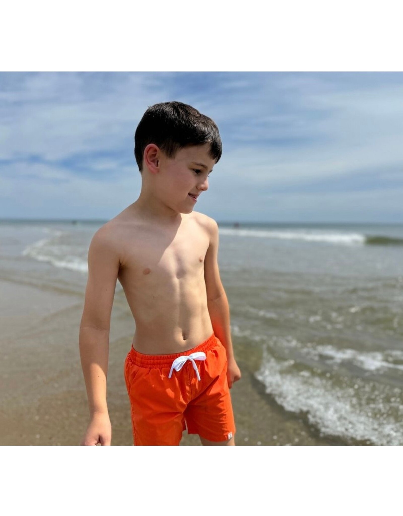 Me & Henry Me & Henry- Tangerine Splash Swim Shorts