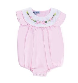 Sweet Dreams- Pink Emb Bow & Flowers Bubble