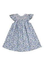 Sweet Dreams- Maya Blue Floral Smocked Dress