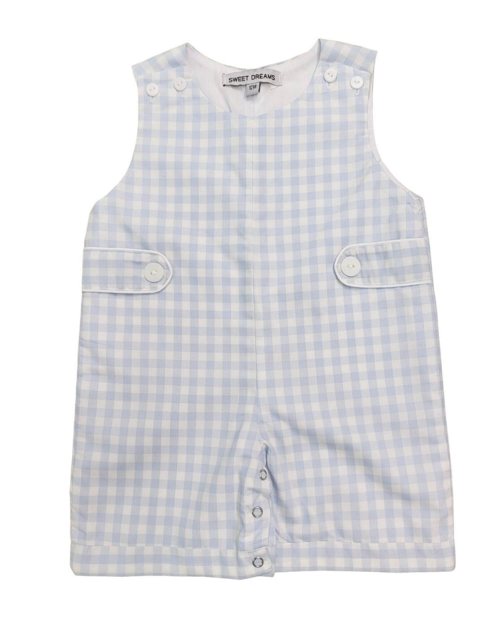 Sweet Dreams- Light Blue Gingam Jon Jon