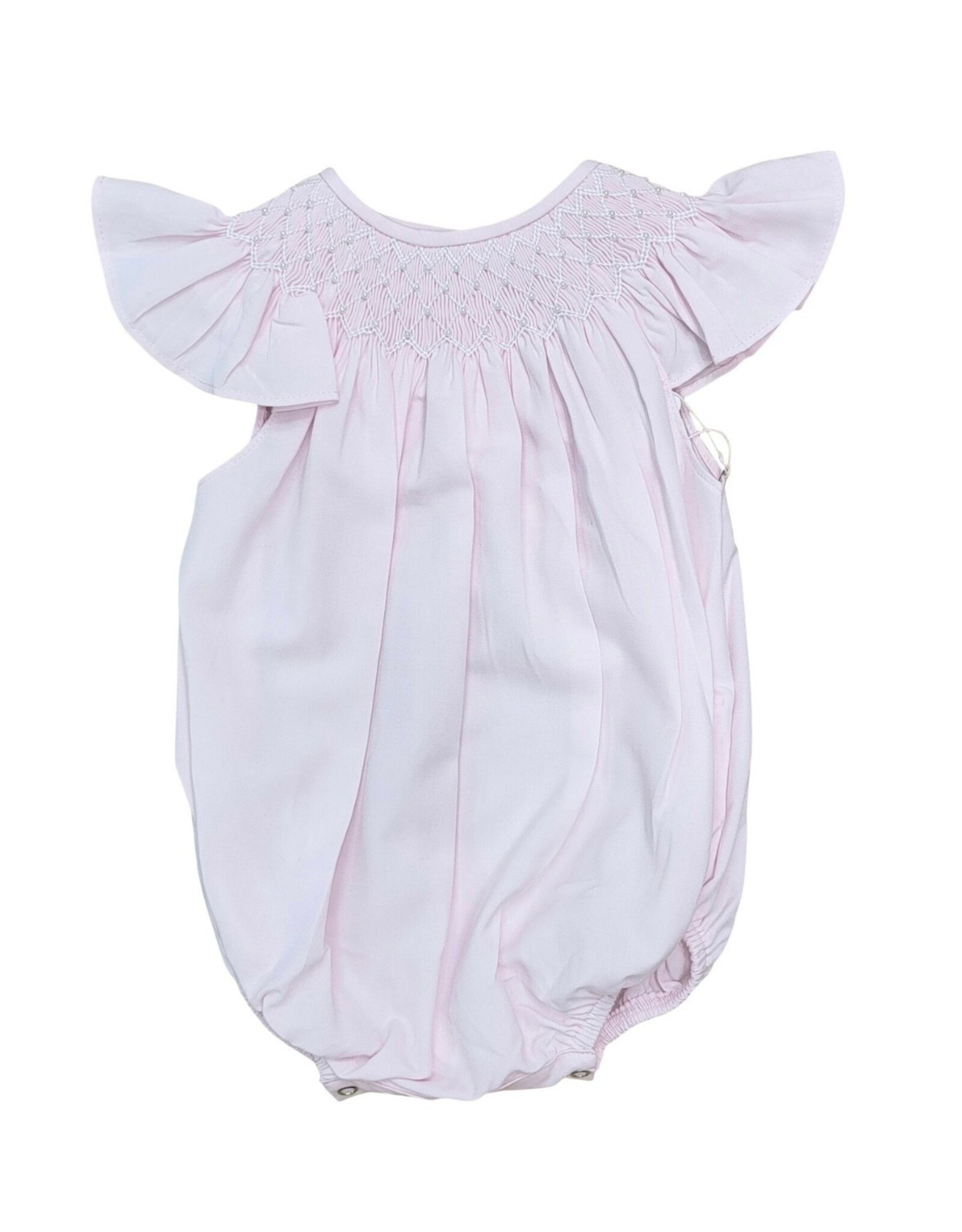 Sweet Dreams- Catherine Pearl Pink Smocked Bubble
