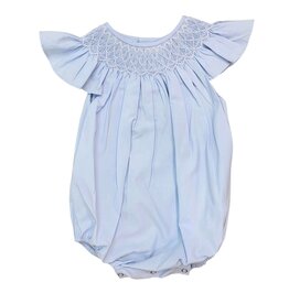 Sweet Dreams- Catherine Pearl Blue Smocked Bubble