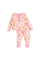 Mud Pie- Pink Cowgirl Bamboo Print PJs