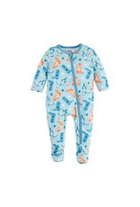 Mudpie Mud Pie- Blue Cowboy Print Bamboo Sleeper