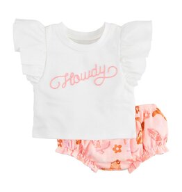 Mudpie Mud Pie- Howdy Pinafore Set