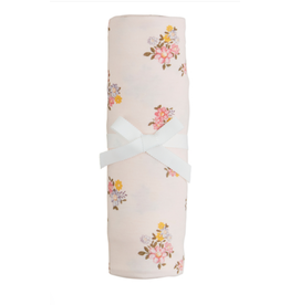 Mudpie Mud Pie- Pink Floral Stretchy Swaddle