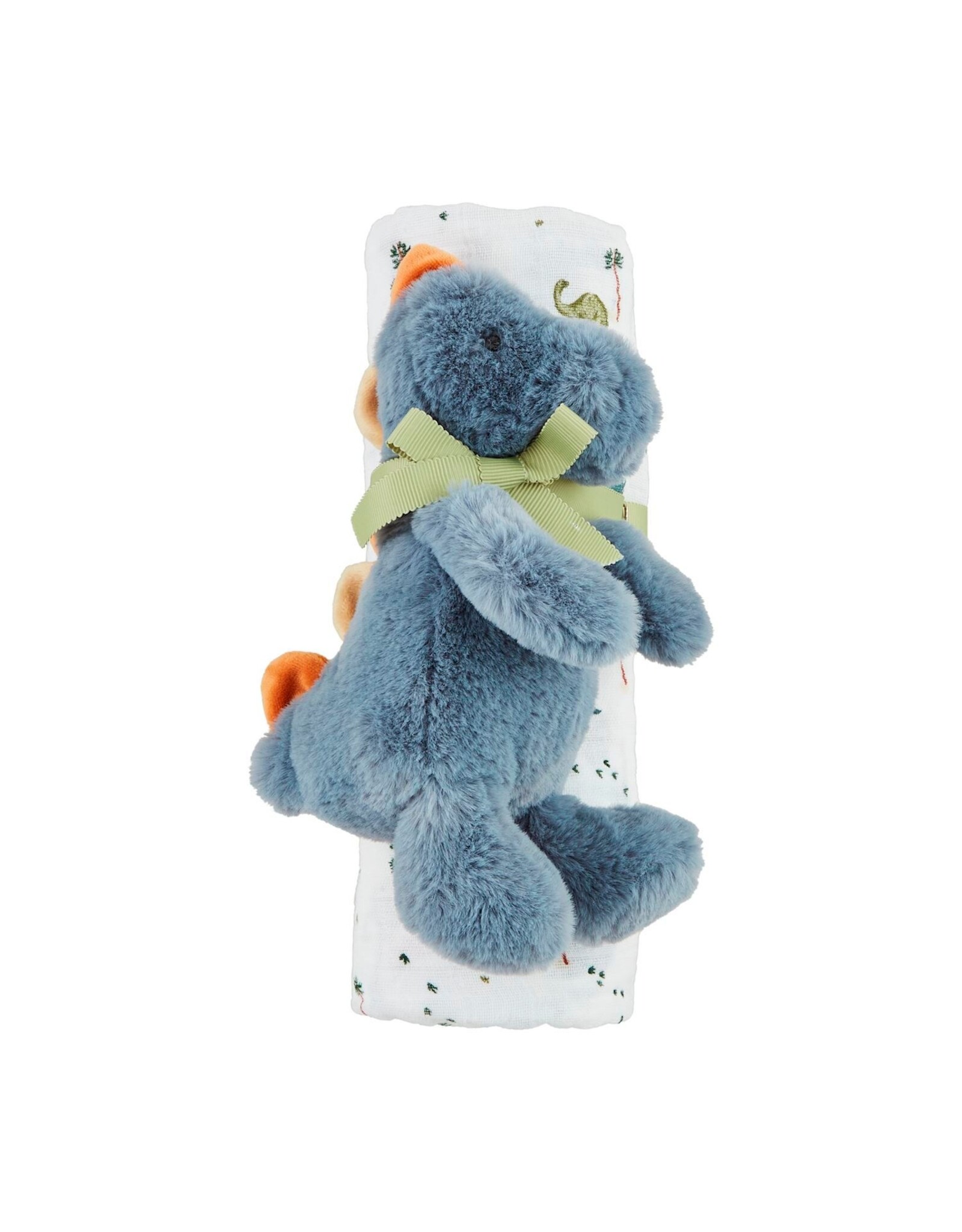 Mudpie Mud Pie- Dino Swaddle & Rattle Set