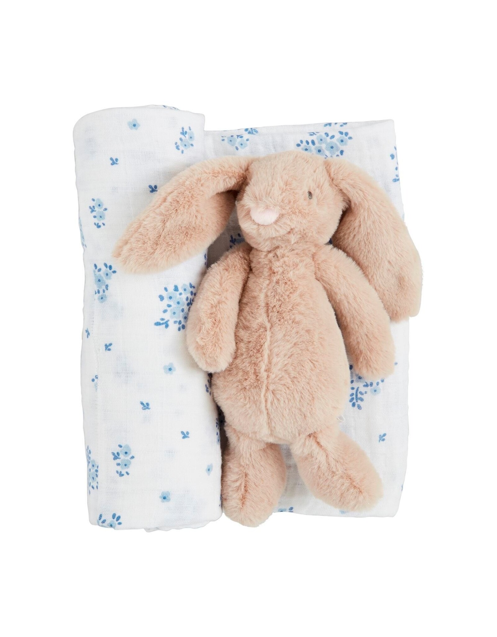Mudpie Mud Pie- Ditsy Floral Swaddle & Rattle Set