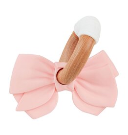 Mudpie Mud Pie- Pink Bow Ring Silicone Teether