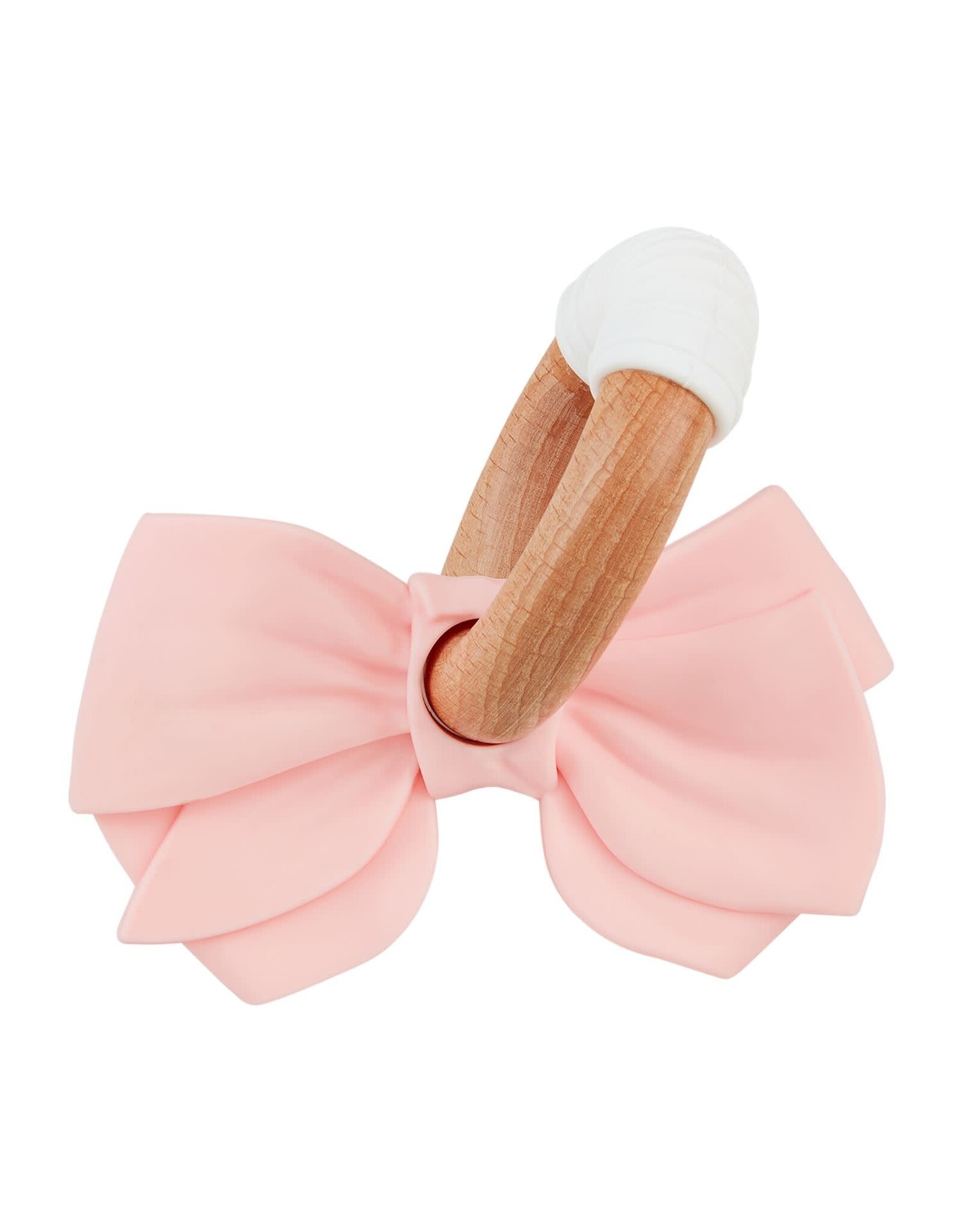 Mudpie Mud Pie- Pink Bow Ring Silicone Teether