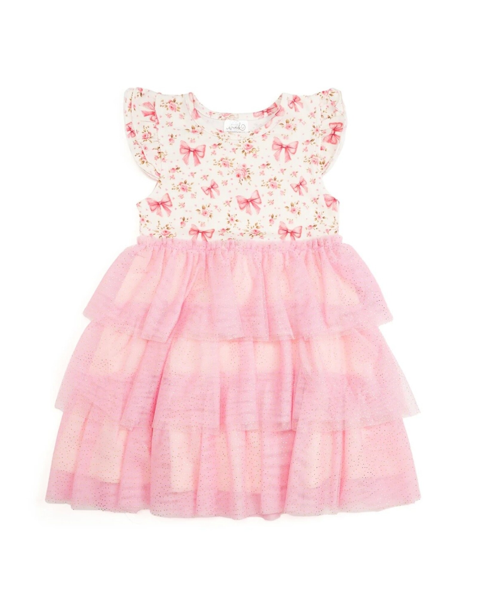 Sweet Wink- Ditsy Floral S/S Tutu Dress