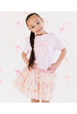Sweet Wink- Ditsy Floral Bow Patch S/S TShirt