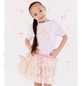 Sweet Wink- Ditsy Floral Bow Patch S/S TShirt
