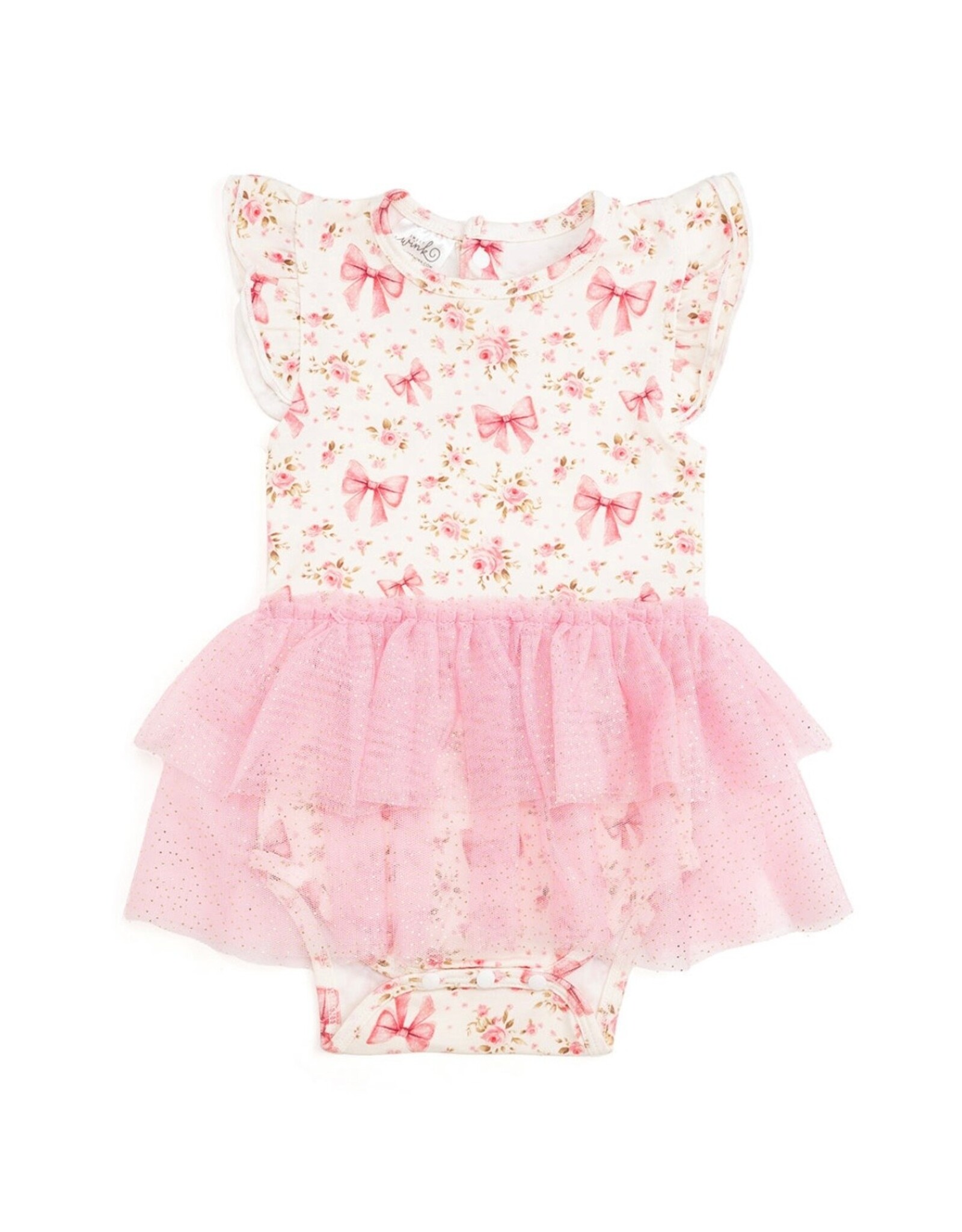 Sweet Wink- Ditsy Floral Tutu Bodysuit