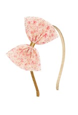 Sweet Wink- Ditsy Floral Tulle Bow Hard Headband
