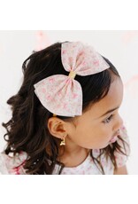 Sweet Wink- Ditsy Floral Tulle Bow Hard Headband