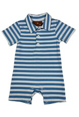 Millie Jay Millie Jay- Cooper Romper: Blue Stripe