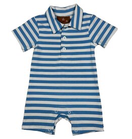 Millie Jay Millie Jay- Cooper Romper: Blue Stripe