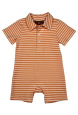 Millie Jay Millie Jay- Cooper Romper: Orange Stripe