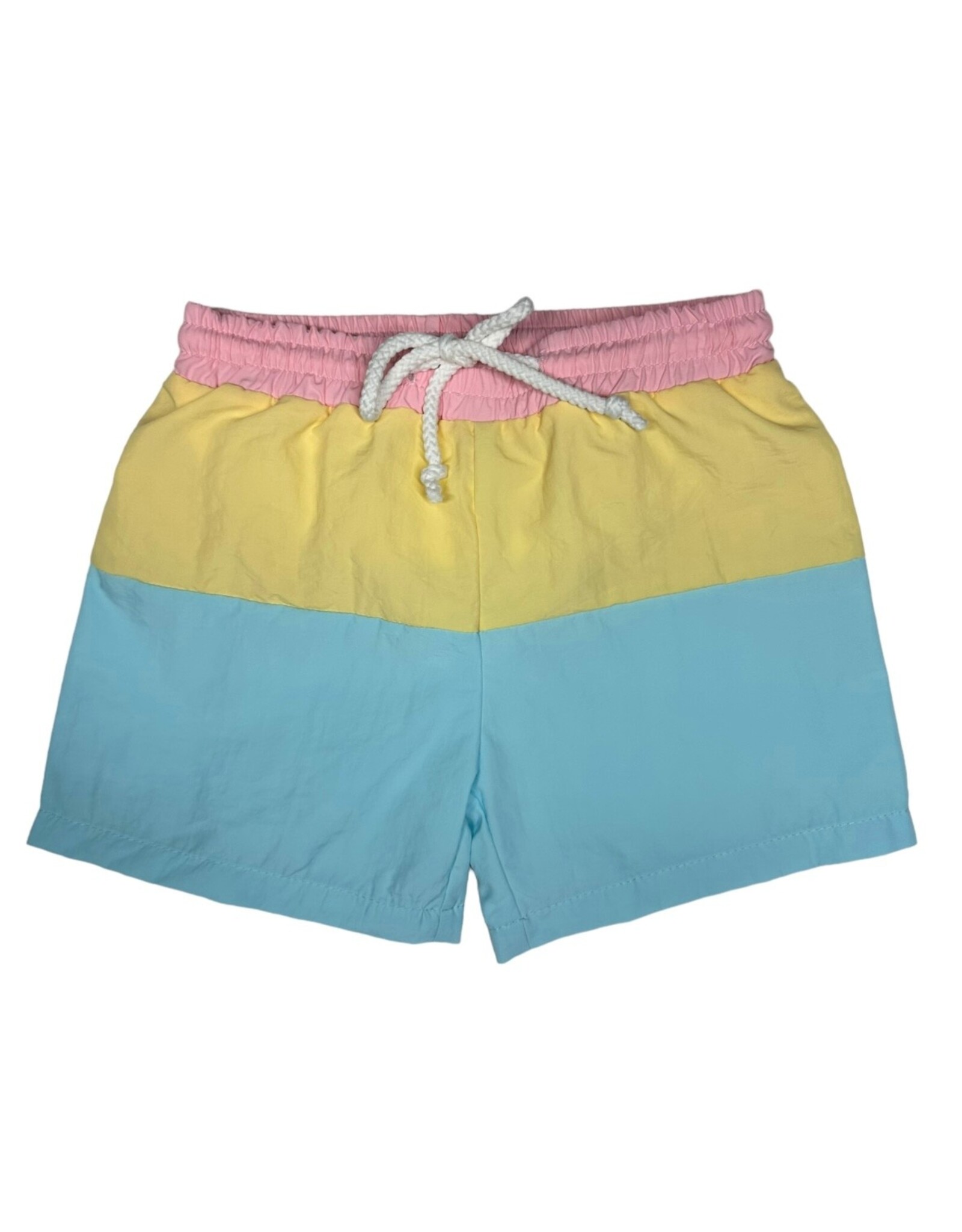 Millie Jay Millie Jay- Pastel Colorblock Swim Trunks