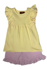 Millie Jay Millie Jay- Juliana Short Set: Yellow & Pink